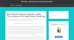Desktop Screenshot of petrolpressurewashers.com